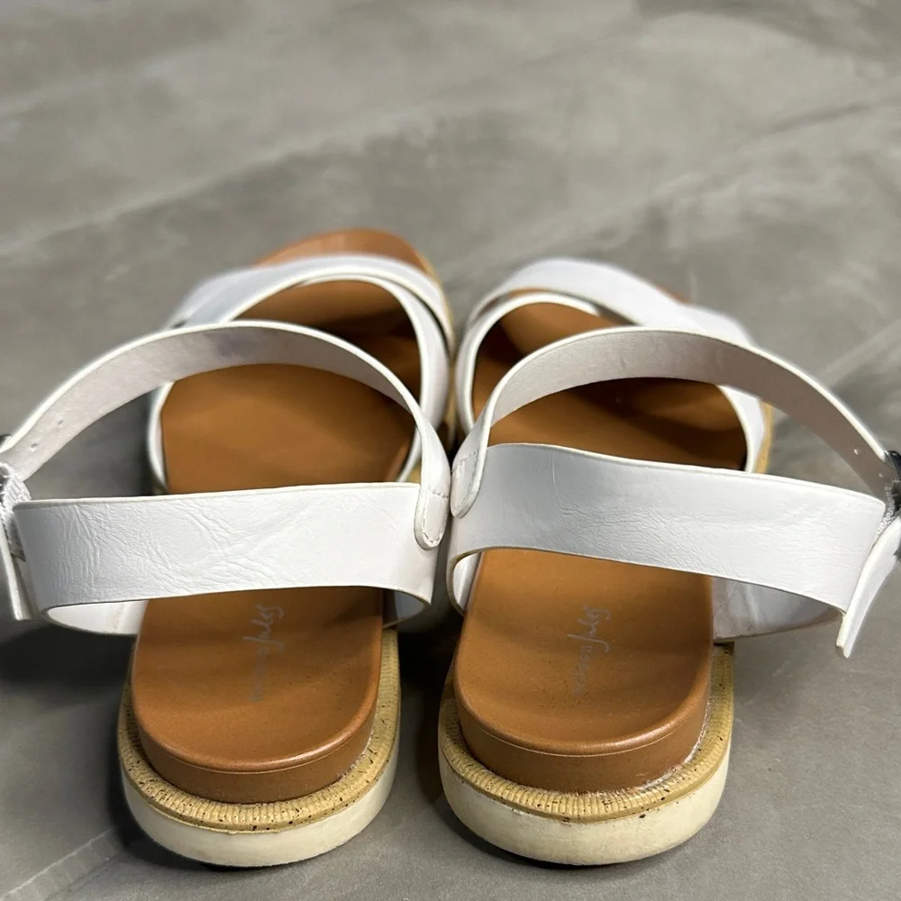 Maison Jules “Finley” White Women's Sandals Size 7